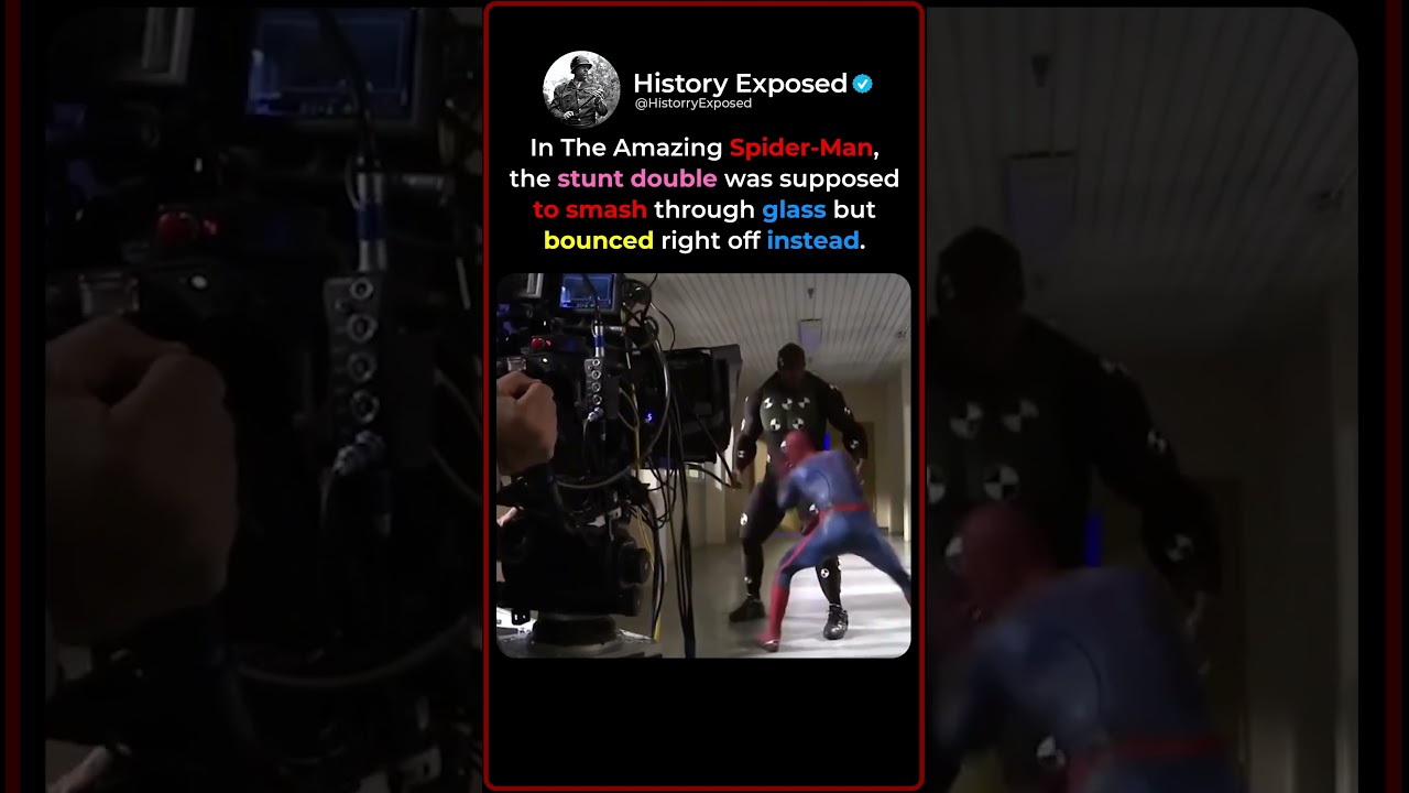 When The Amazing Spider-Man's Glass Stunt Went Wrong 🕷️💥