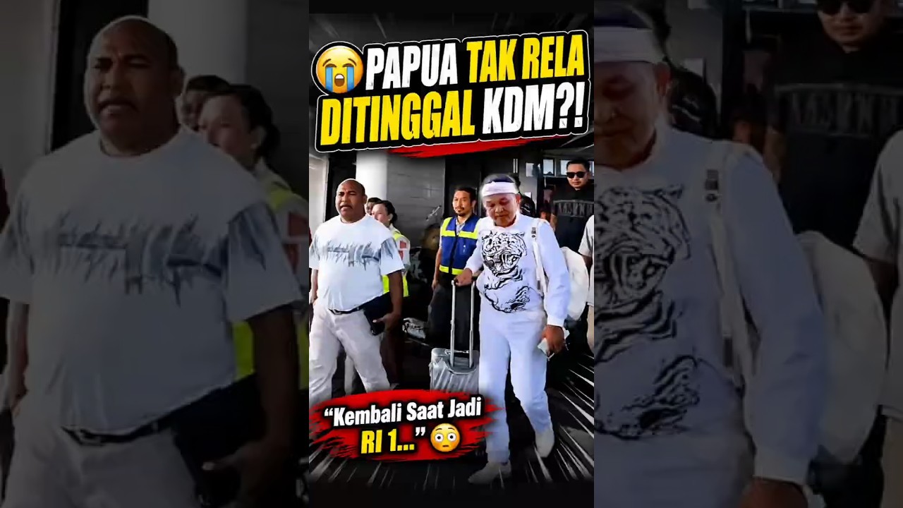 😭 PAPUA TAK RELA KDM PULANG?! Pesan Warga Saat Perpisahan Bikin Haru #KDM #KangDediMulyadi #Papua