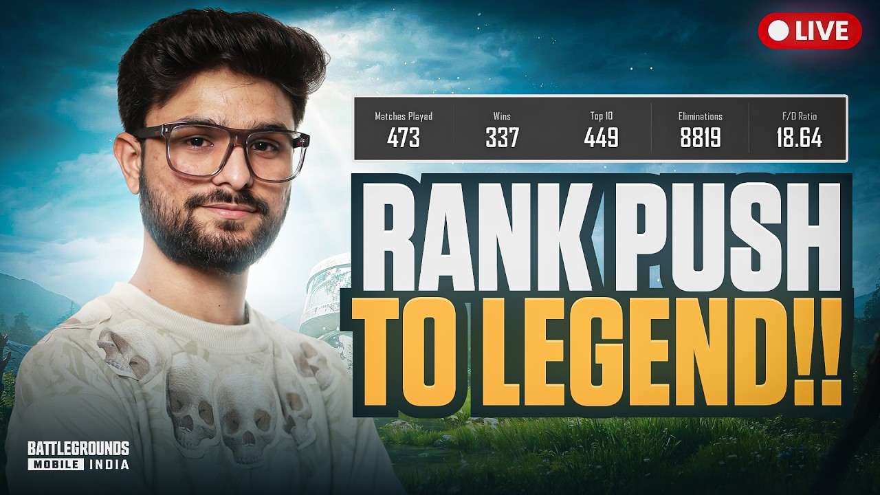 ULTIMATE ROYALE RANK PUSH BEGINS | CHICKEN STREAK LATER | BGMI LIVE
