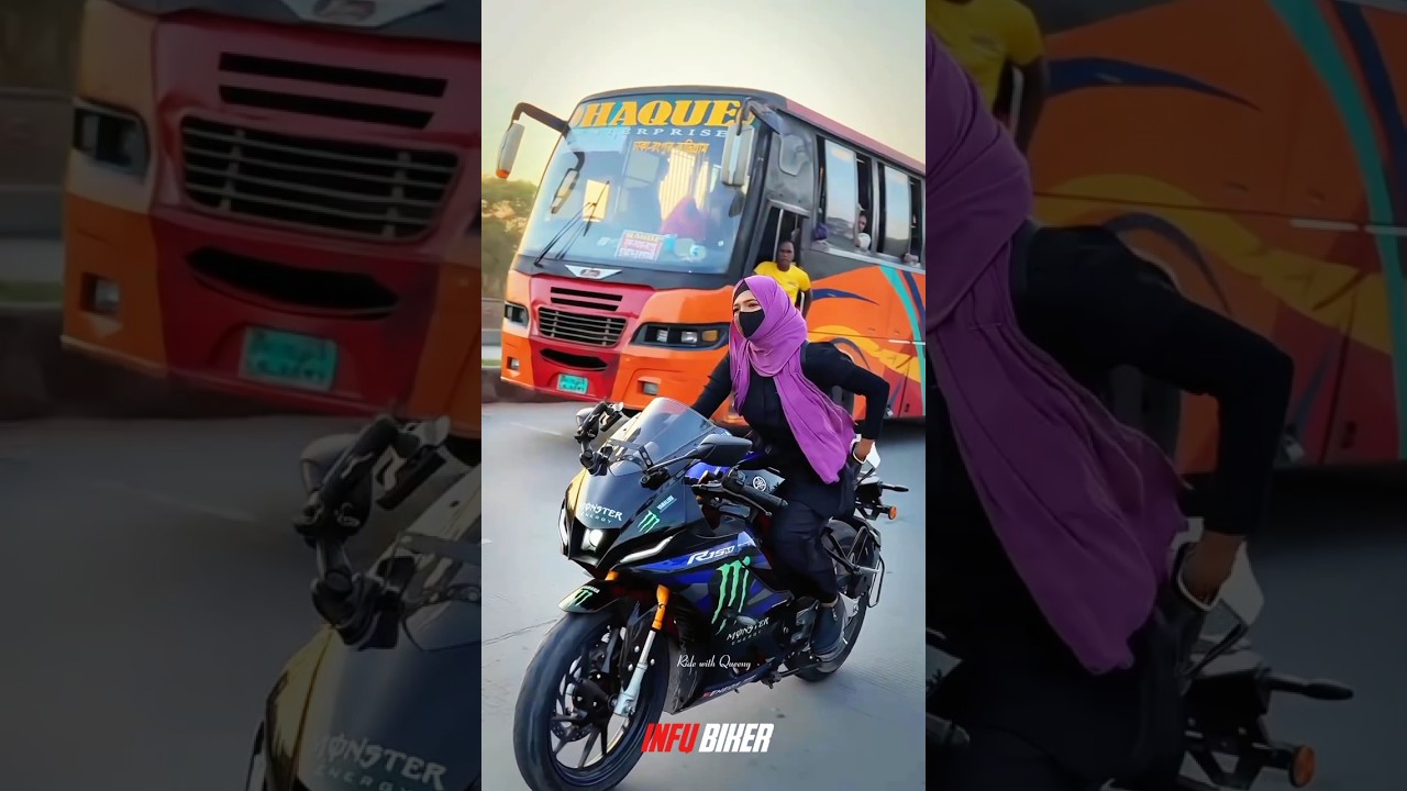 Public reaction R15 V4 💥👀 girl riding 😍🎉 #publicreaction #r15 #viralshorts #shorts #ytshorts