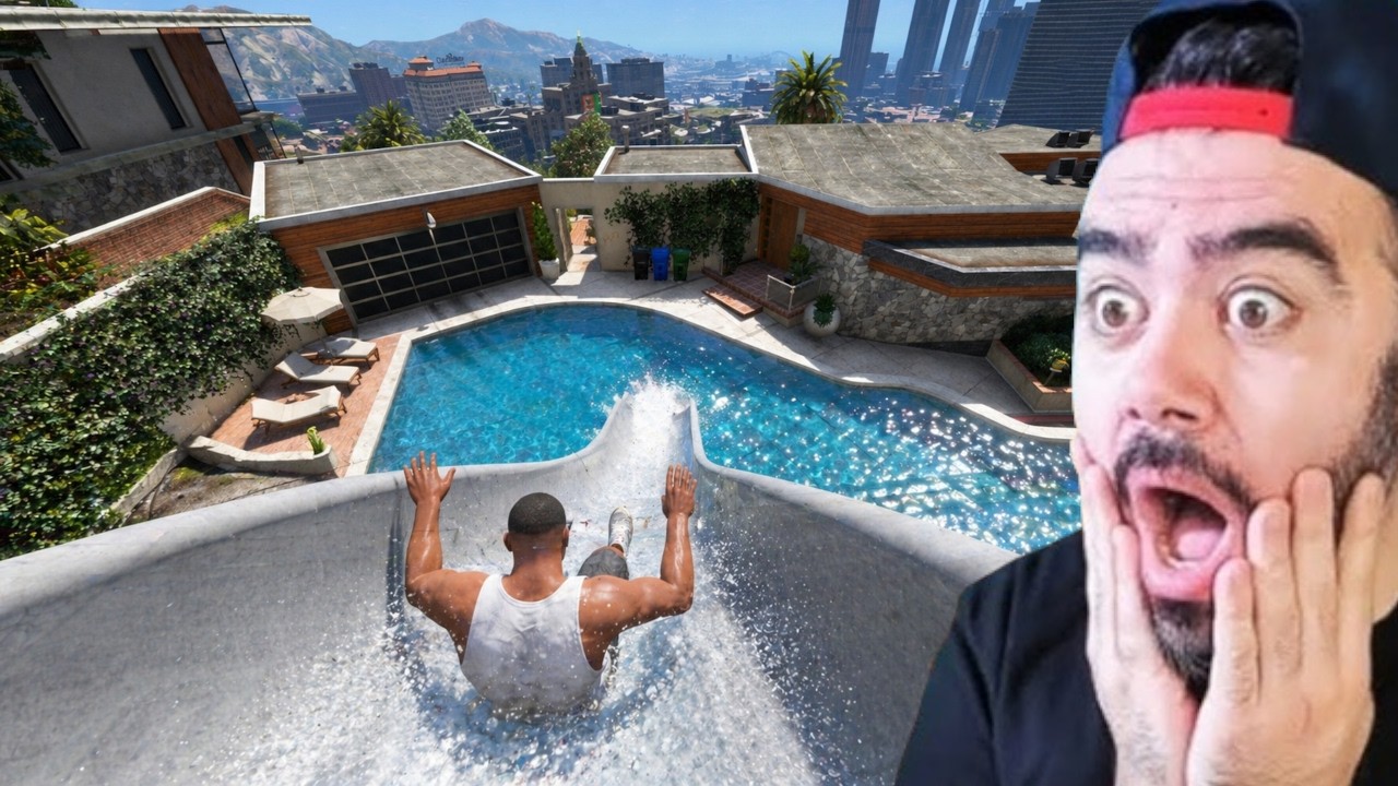 FRANKLIN GIZLI HAVUZ KAYDIRAK KILITINI AÇTI - GTA 5 MODS