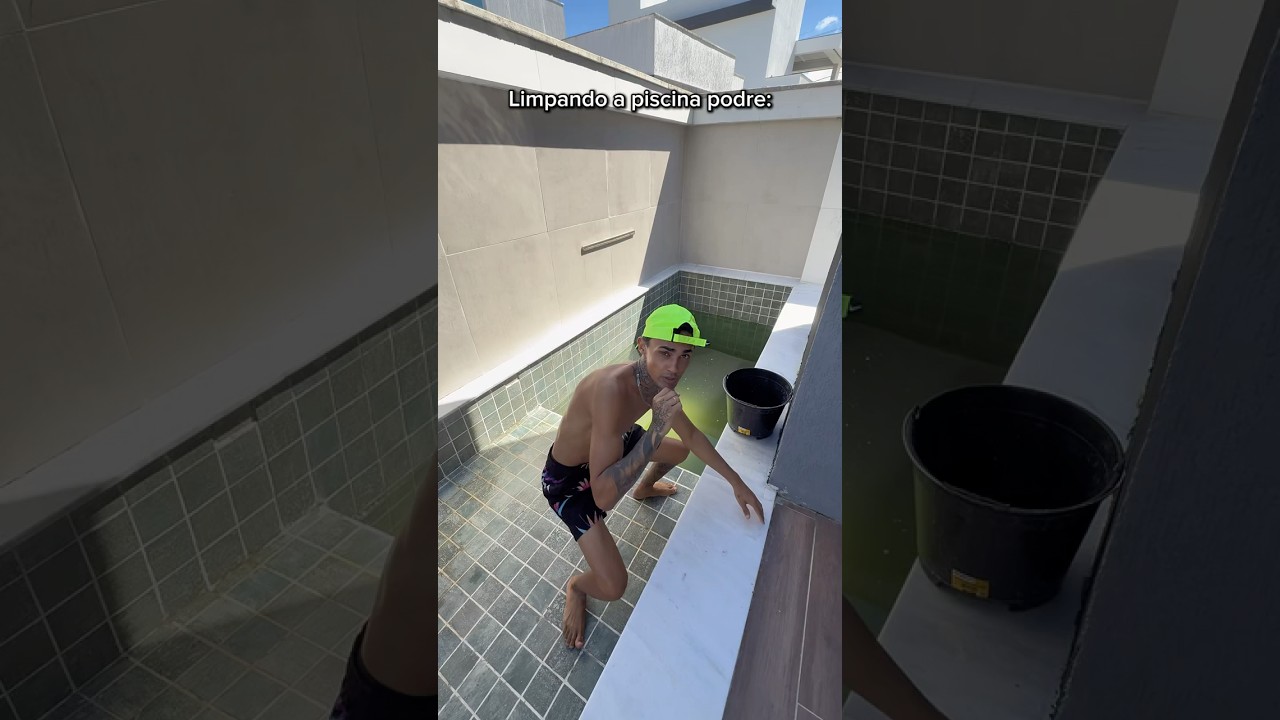 Vem limpar a piscina comigo