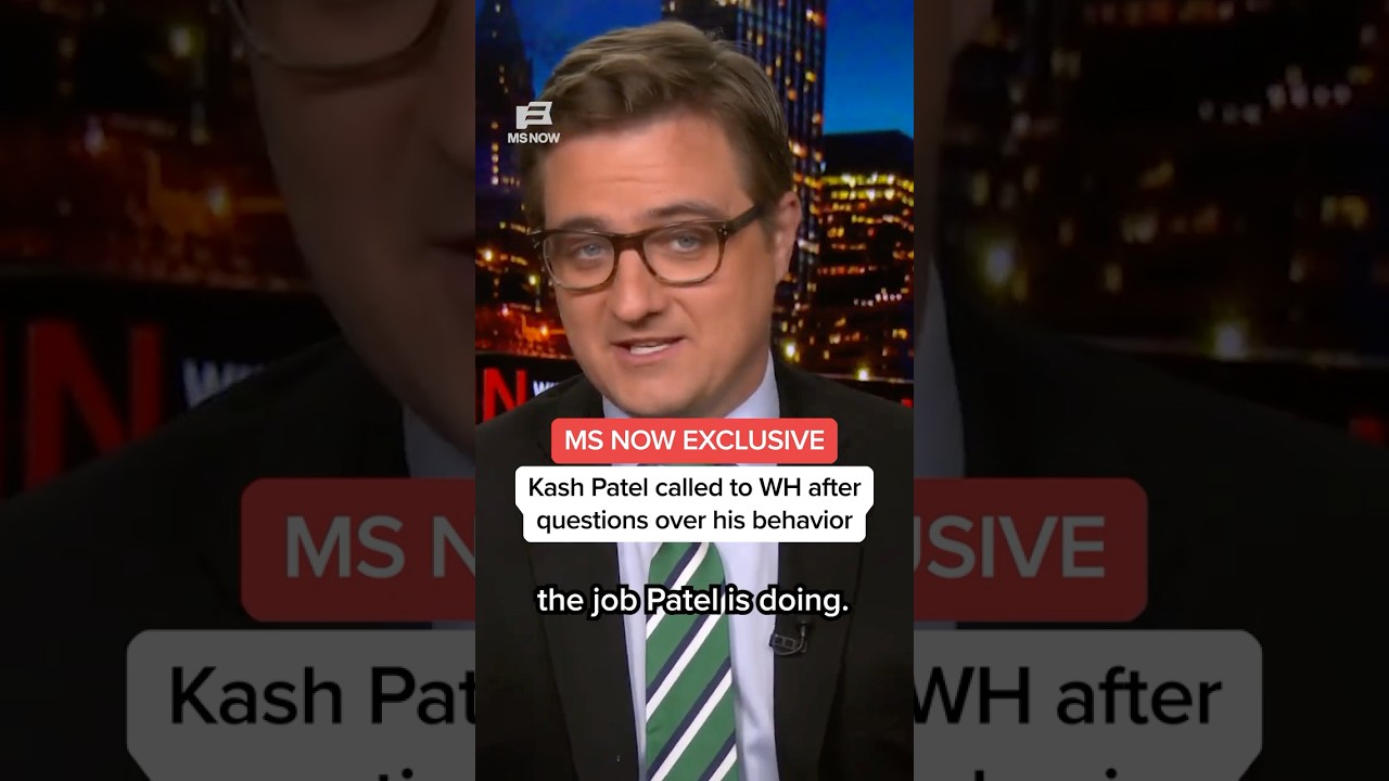 MS NOW EXCLUSIVE: Kash Patel called to WH after questions over his behavior