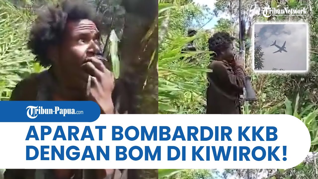 Detik-Detik Aparat Jatuhkan Bom Ratakan Markas KKB di Kiwirok Pegunngan Bintang!