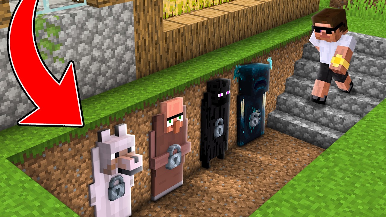 I Found Secret Mob Doors in Minecraft..