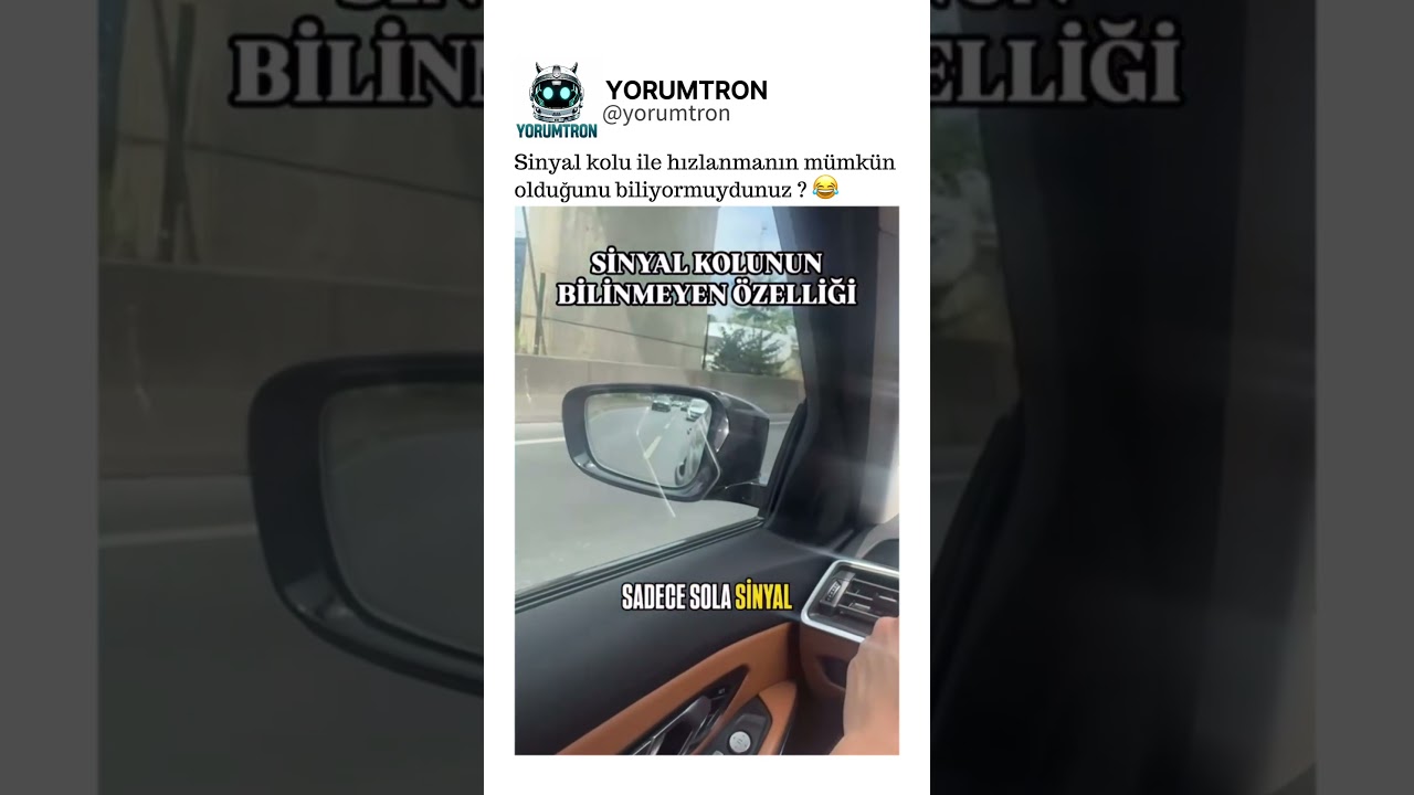 Sinyal kolu ile hızlanmanın mümkün olduğunu biliyormuydunuz ? 😂