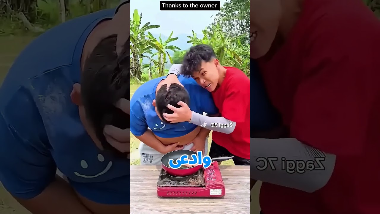 ضغط علي بطن صاحبه واللي حصل😯