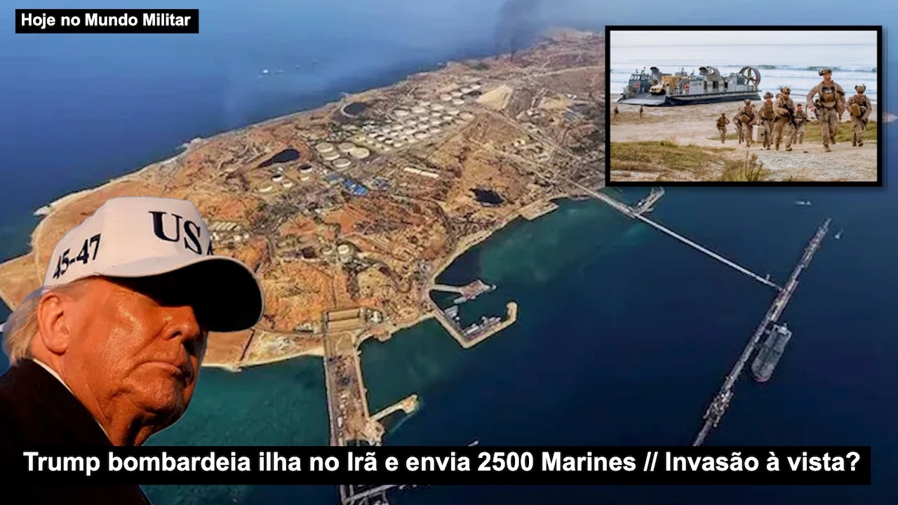 Trump bombardeia ilha no Irã e envia 2500 Marines – Invasão à vista?