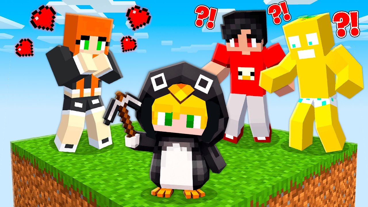 SOBREVIVENDO como PINGUIM GUGU GAGA no minecraft