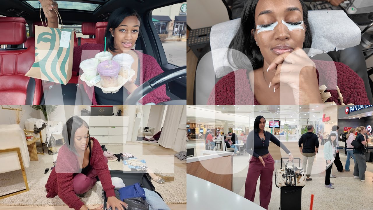 SPEND THE DAY WITH ME | TRYING STARBUCKS SPRING DRINKS+ ERRANDS + PACK & TRAVEL W/ ME TO ATLANTA !