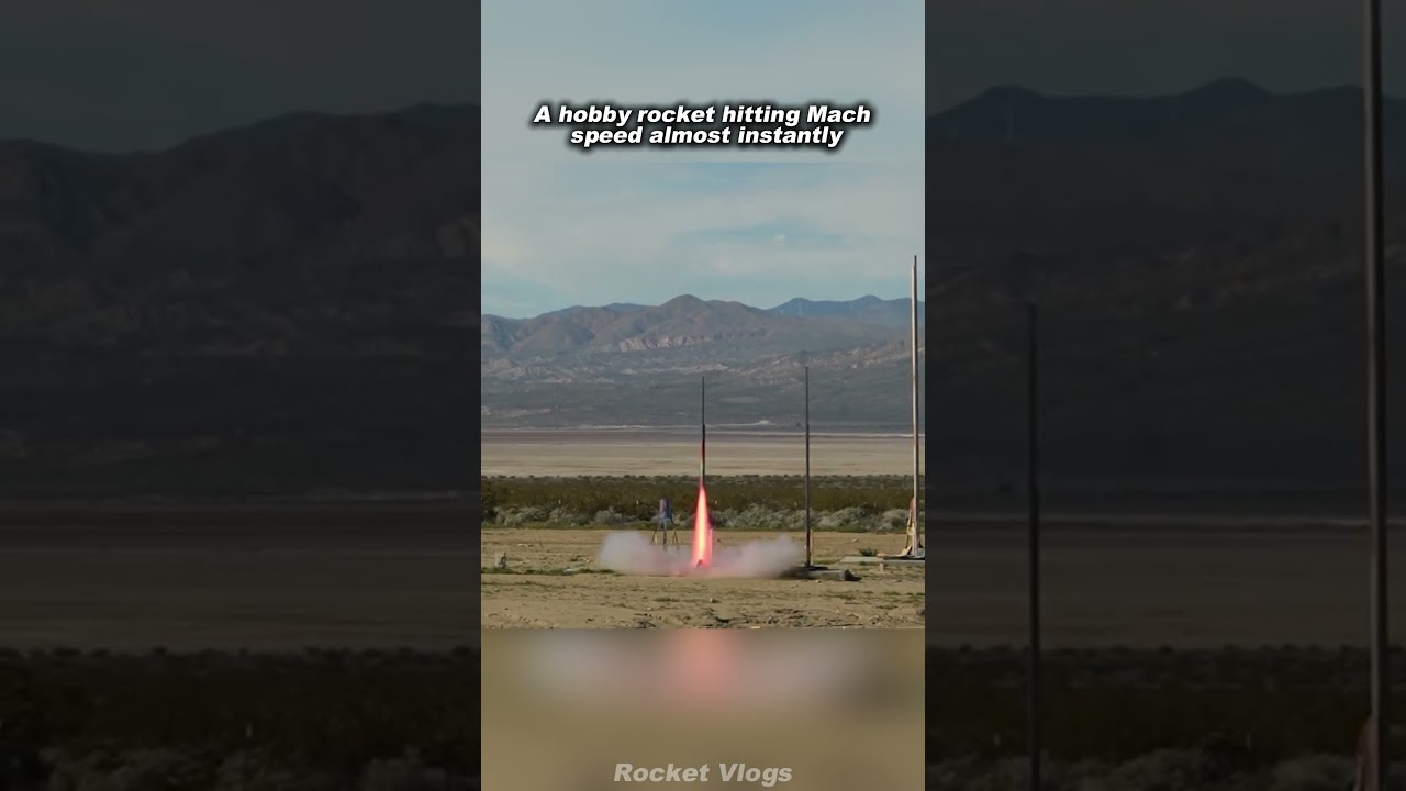 Hobby Rocket Accelerating to Supersonic Speed - Published by Science Explained