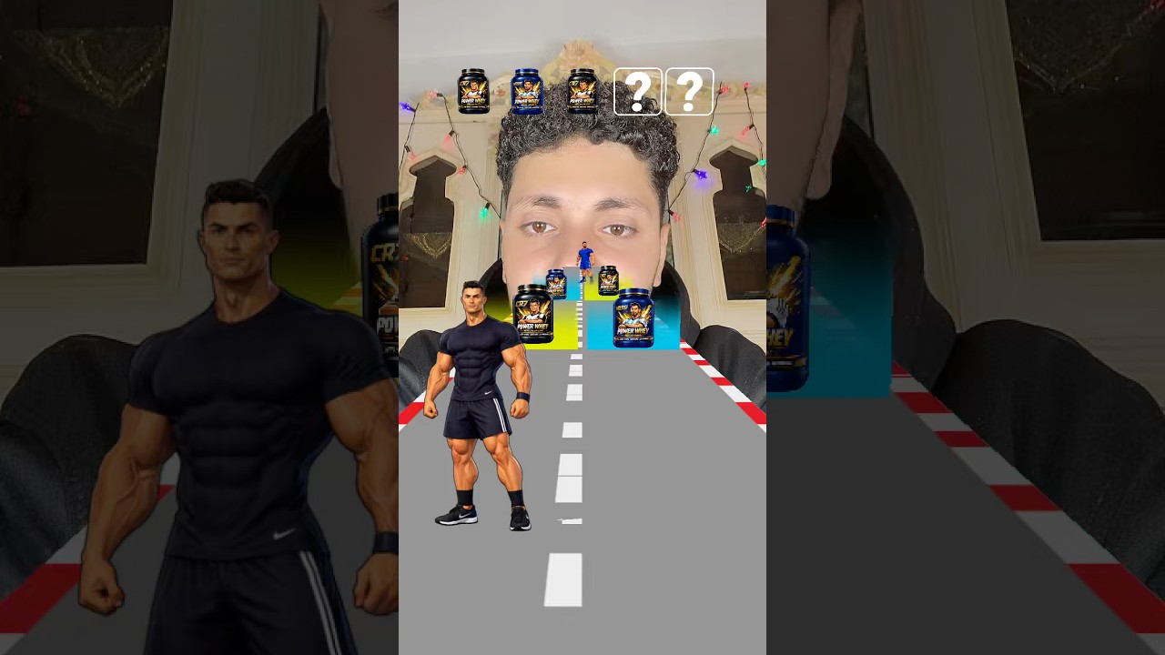 بروتين كريستيانو ضد بروتين ميسي😂😂😎