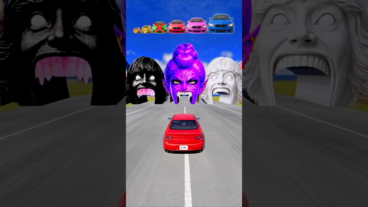 Big & Small Cars VS 67 X Rumi X White 67 X Colossal Titan #beamngdrive #beamng