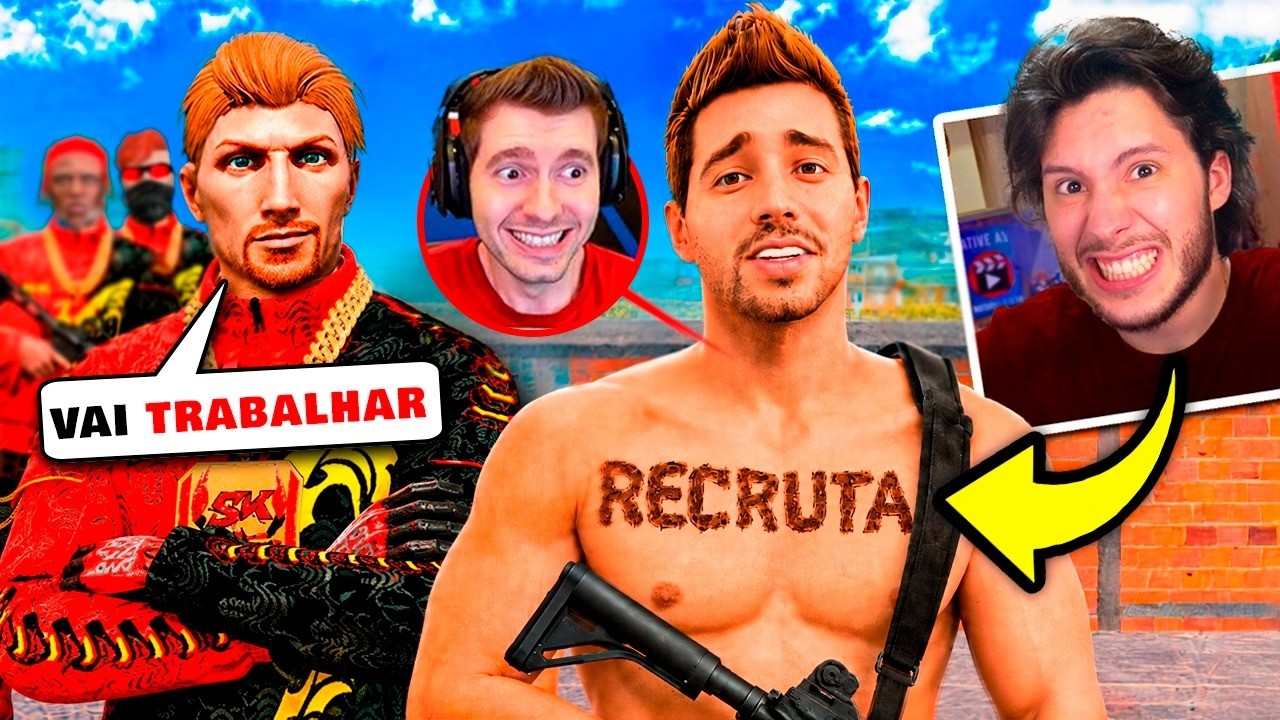 Recrutei o LIPÃO para o MORRO do SACOLA no GTA 5 RP!!