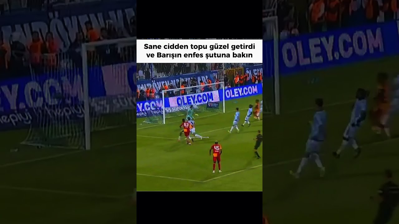 Sane’nin mükemmel pasında Barış Alper’in şutu çok dikkat çekti! #shorts #aboneol #keşfet
