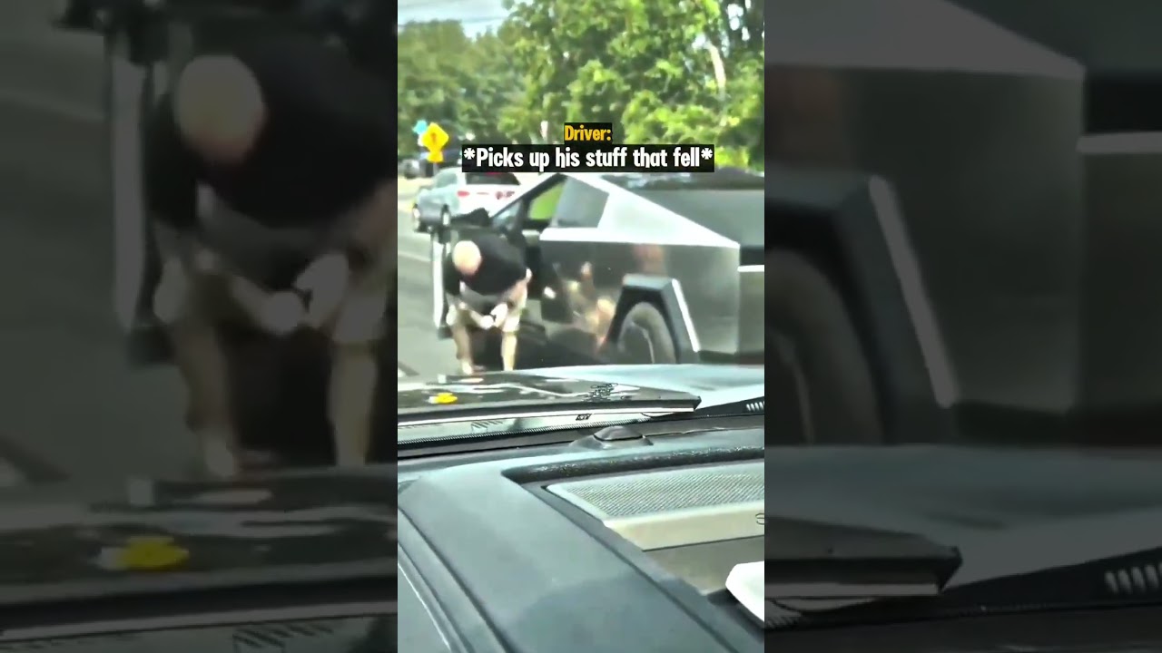 Road Raging Man Attacks Cybertruck Driver