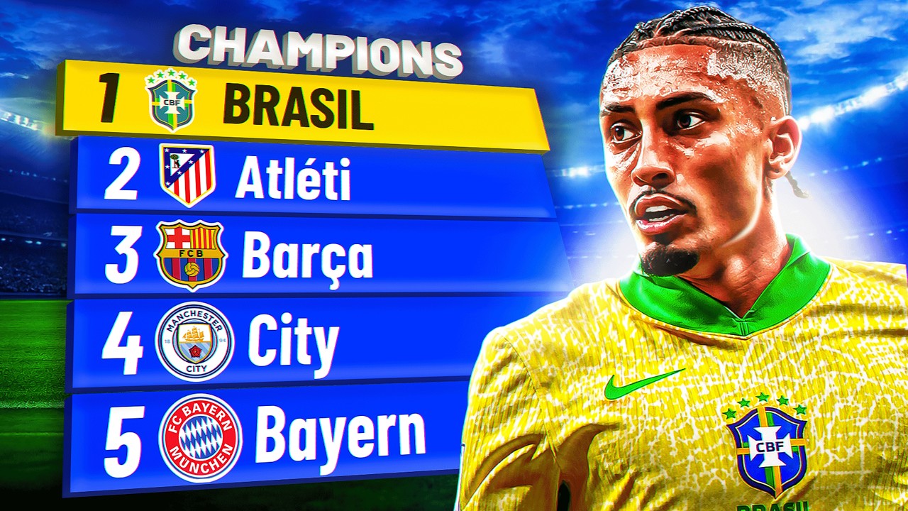 Botei a Seleção Brasileira em 10 ligas DIFERENTES ✔️