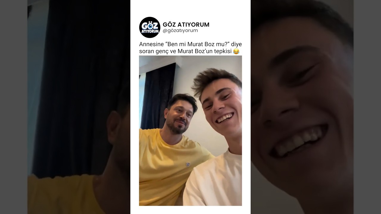 Annesine "Ben mi Murat Boz mu?" diye soran genç ve Murat Boz'un tepkisi 😂
