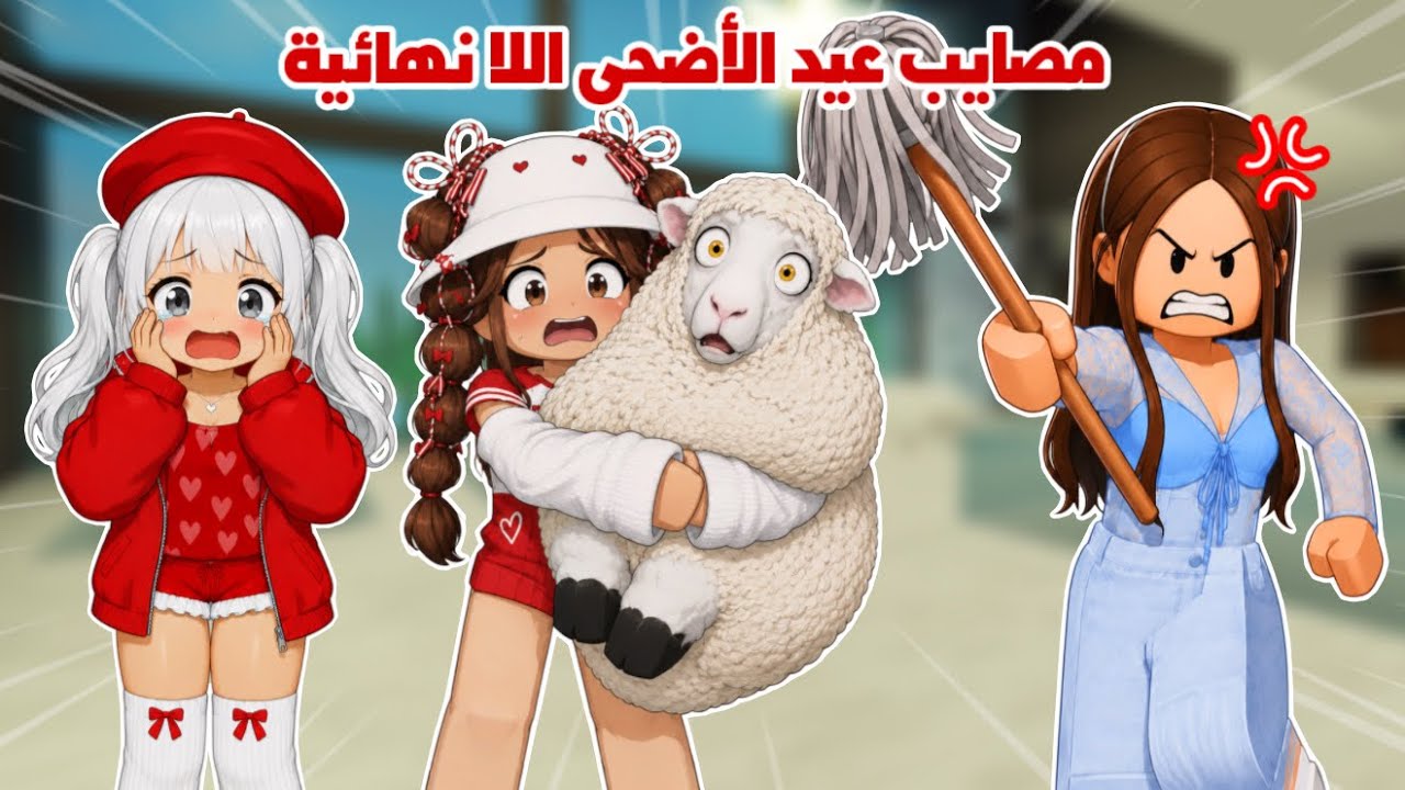 تجهيزات عيد الاضحى ومصايب لانهائية مع لانا و رورو 😭🐏 | روبلوكس | قصص ماب البيوت 