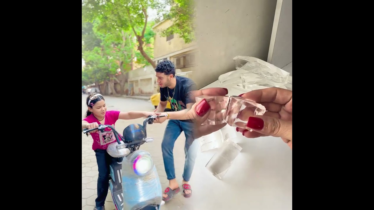 I surprised my sister by buying her a scooter! Look what happened! 😱🫵 #TheBelovedTwins #sohrts