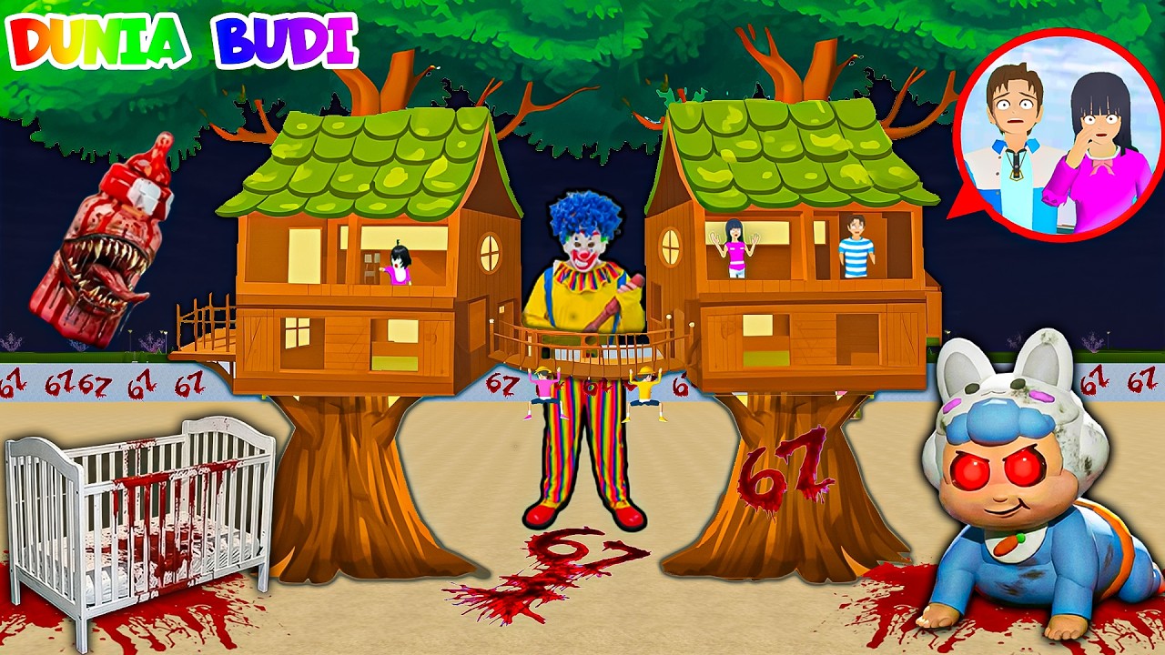 Yuta Mio Buat Rumah Pohon Paling Aman Dari KERANJANG BAYI, BONEKA BAYI MERANGKAK Di Kota Sakura😱