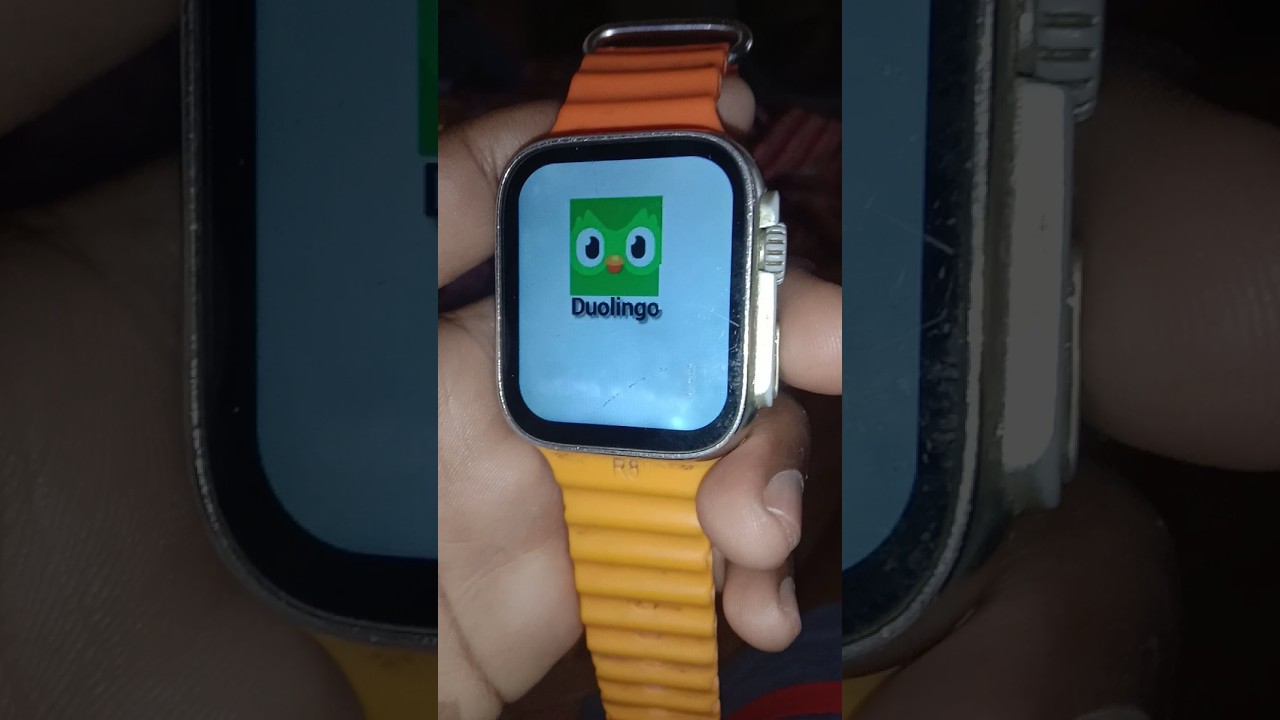 duolingo in t800 ultra smartwatch me code #shorts #viral #trending