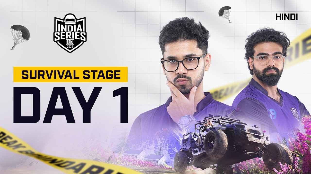 [Hindi] BGIS 2026 | SURVIVAL STAGE | Day 1 #BGMILIVE #BGIS