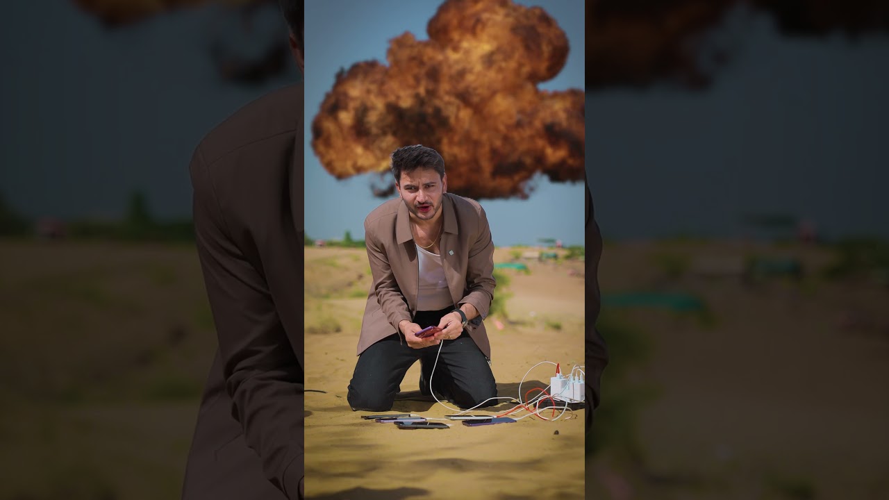 दांव पर 10 Lakh💰: 60 Degree गर्मी में Konsa Phone होगा Pehle Charge?🔥 #shorts