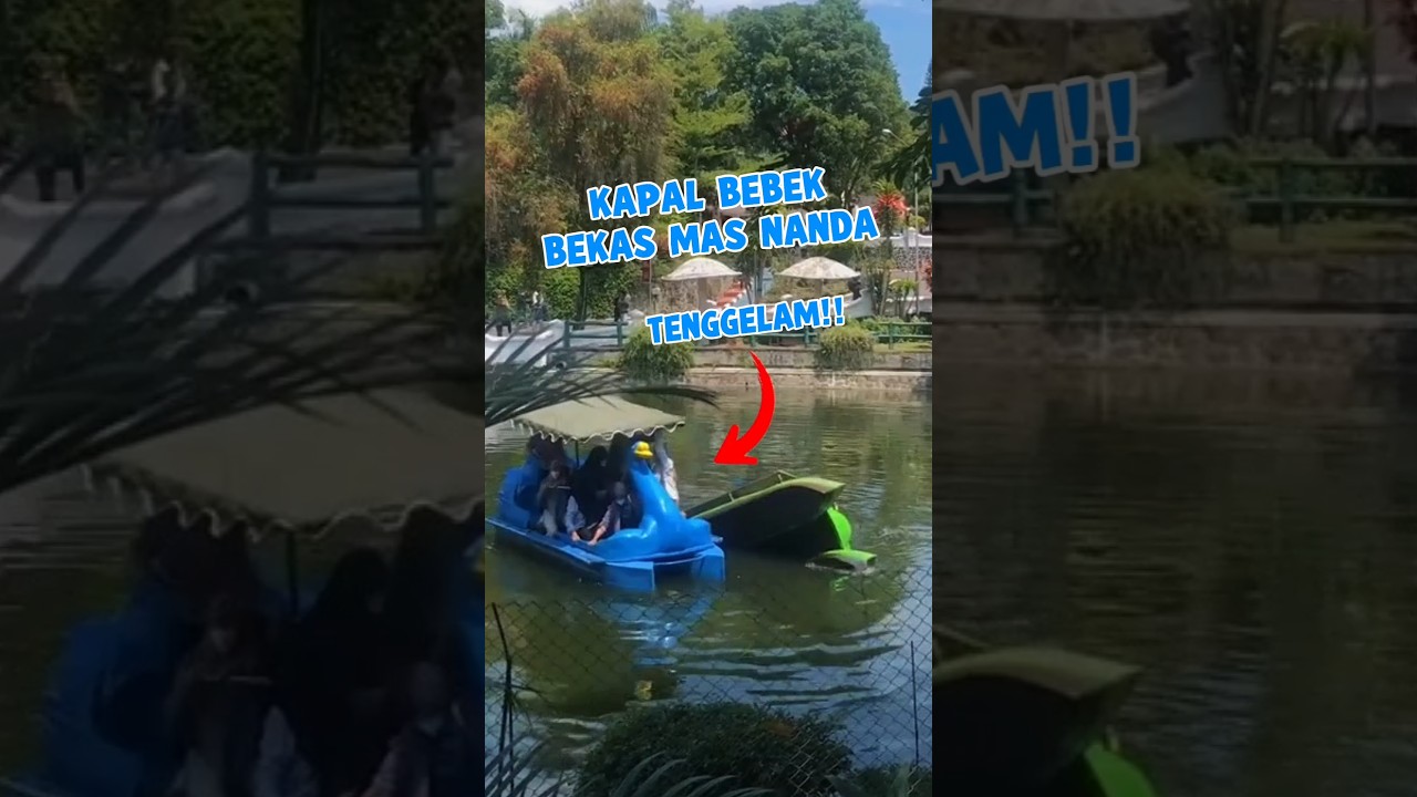 KAPAL BEBEK BEKAS MAS NANDA TENGGELAM 😱 #shorts #minivlog