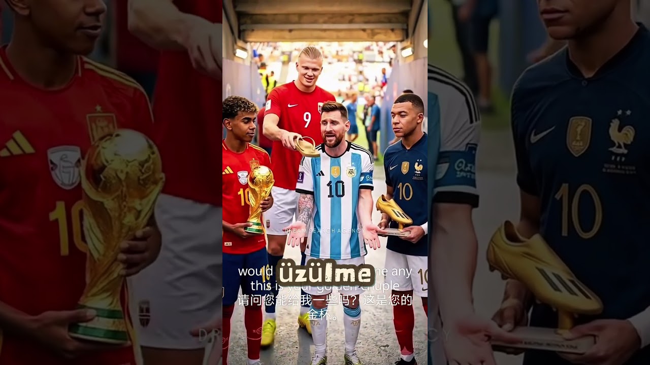 Messi Ödül Alamayınca Haaland'dan Altın Terlik Sürprizi! 😂🩴