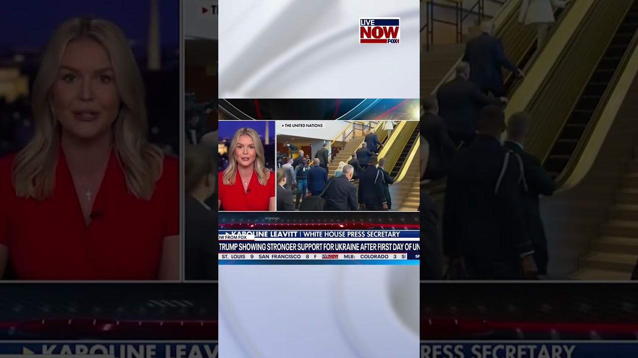 Leavitt says Pres. Trump's escalator incident was intentional - Published by LiveNOW from FOX