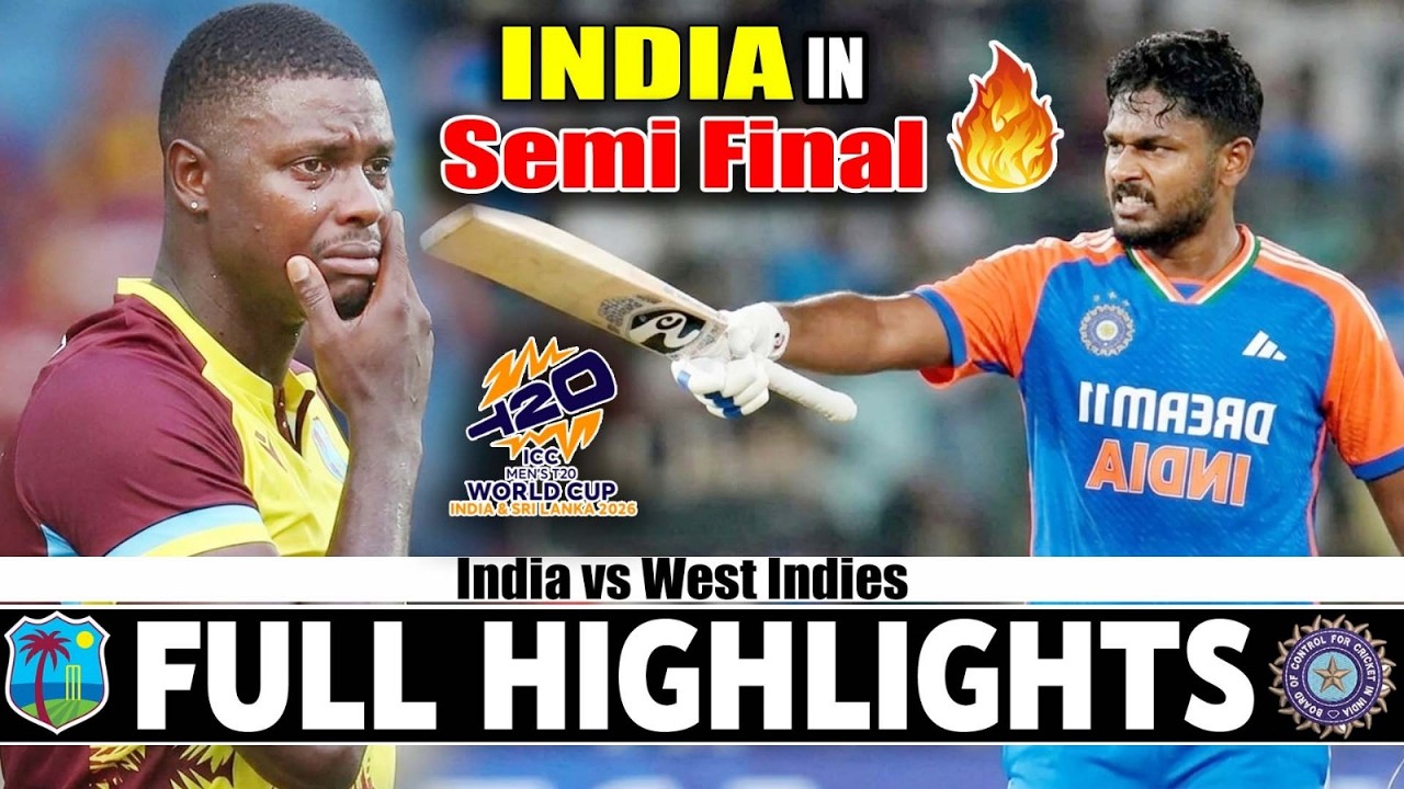 India Vs West Indies Full Highlights Icc T20 world Cup Match 2026 | Ind Vs WI Highlights