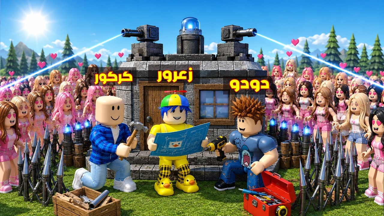 فلم روبلوكس : مقر زعرور السري الجديد ضد البنات الشريرات ( كركور سعيد ) 😱🔥
