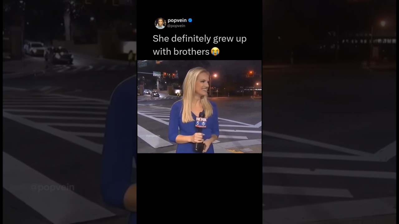 The reporter definitely grew up with brothers 😭 - Published by POPVEIN