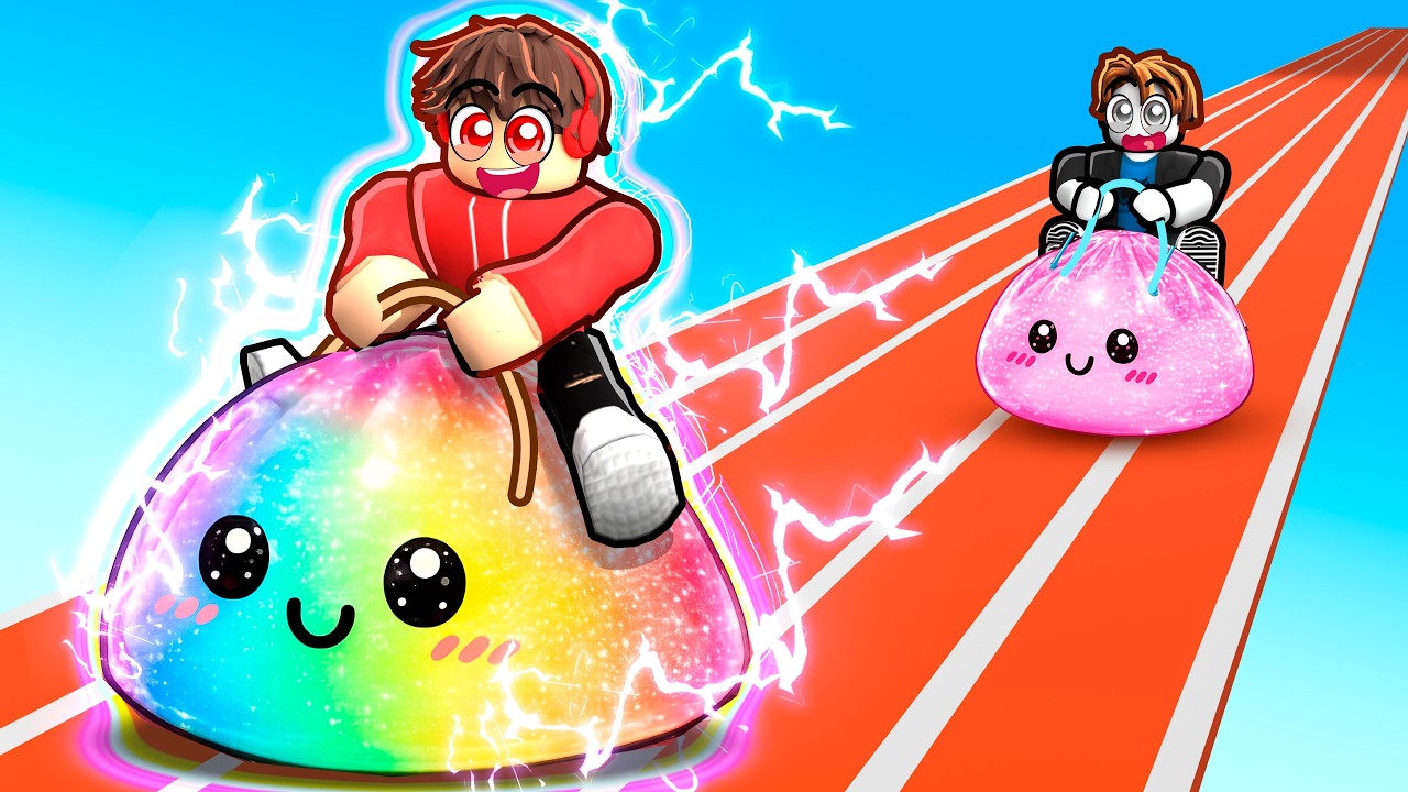 NOOB to PRO in Dumpling Squishy Race! (Roblox)