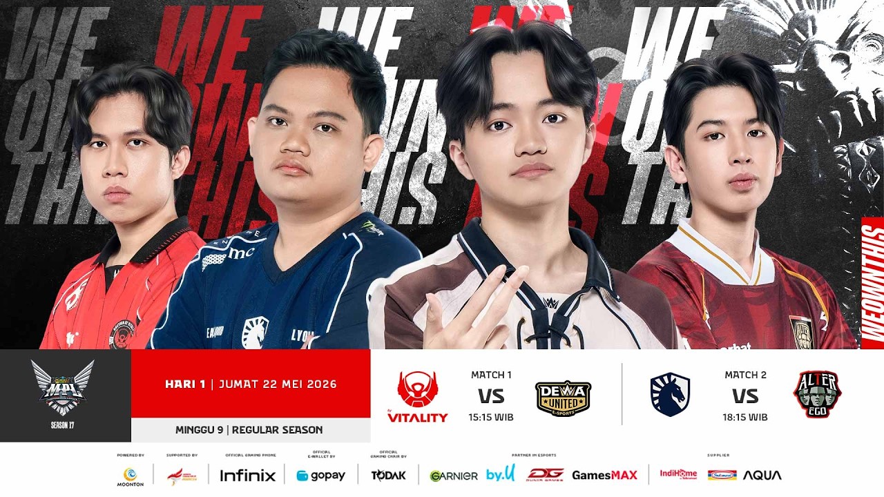 🔴 LIVE | MPL ID S17 | Regular Season Hari 1 Minggu 9 | Bahasa Indonesia