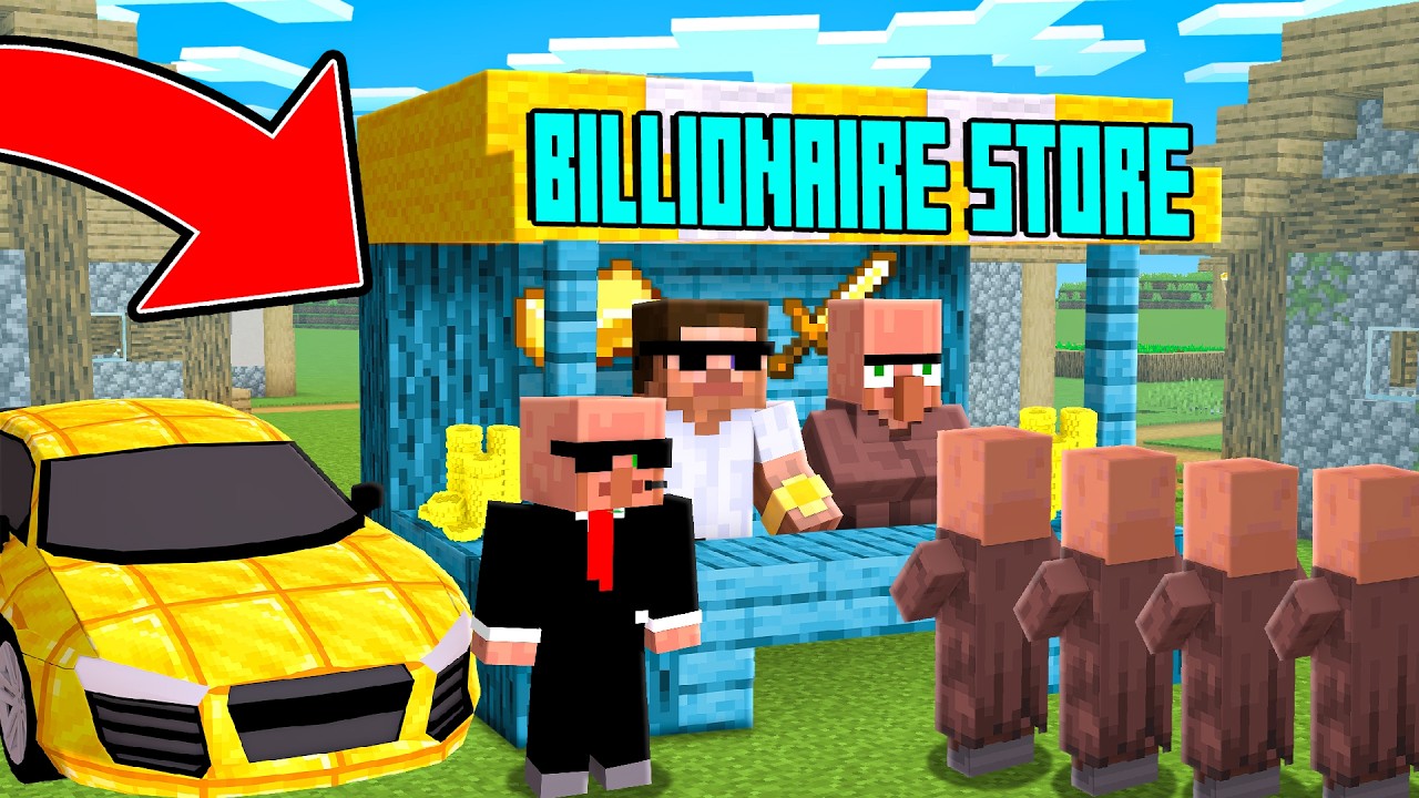 We Opened a Billionaire Store in Minecraft..