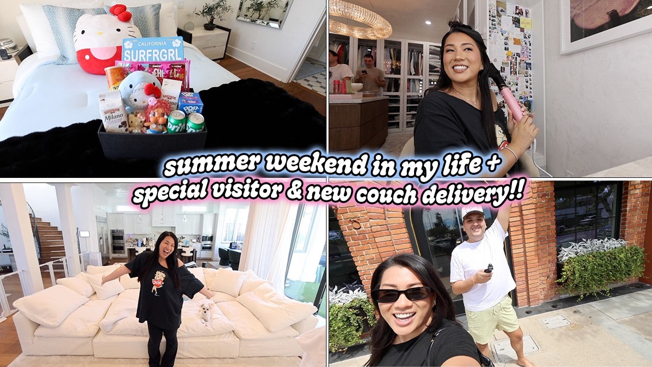 SUMMER WEEKEND IN MY LIFE: New Couch & Special Visitors!!