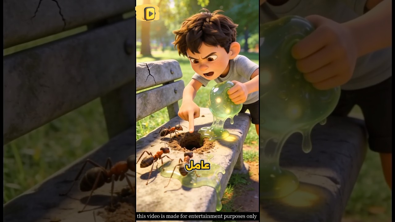 🐜 جزاء الإساءة ! شاهد ماذا حدث لهذا الطفل في الحديقة وصدمة أخته مما حدث | حكايات جوكا #شورت