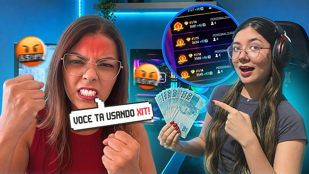 DESAFIEI UMA STREAMER PARA UM 4X1 E FUI ACUSADA DE USAR H4CK!