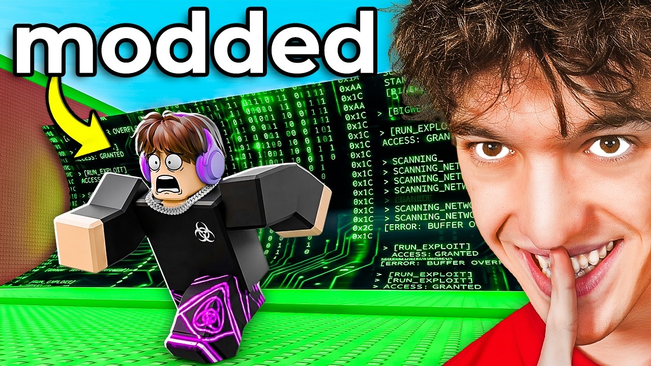 Trolling YouTuber With MODDED Escape Tsunami For Brainrots!!