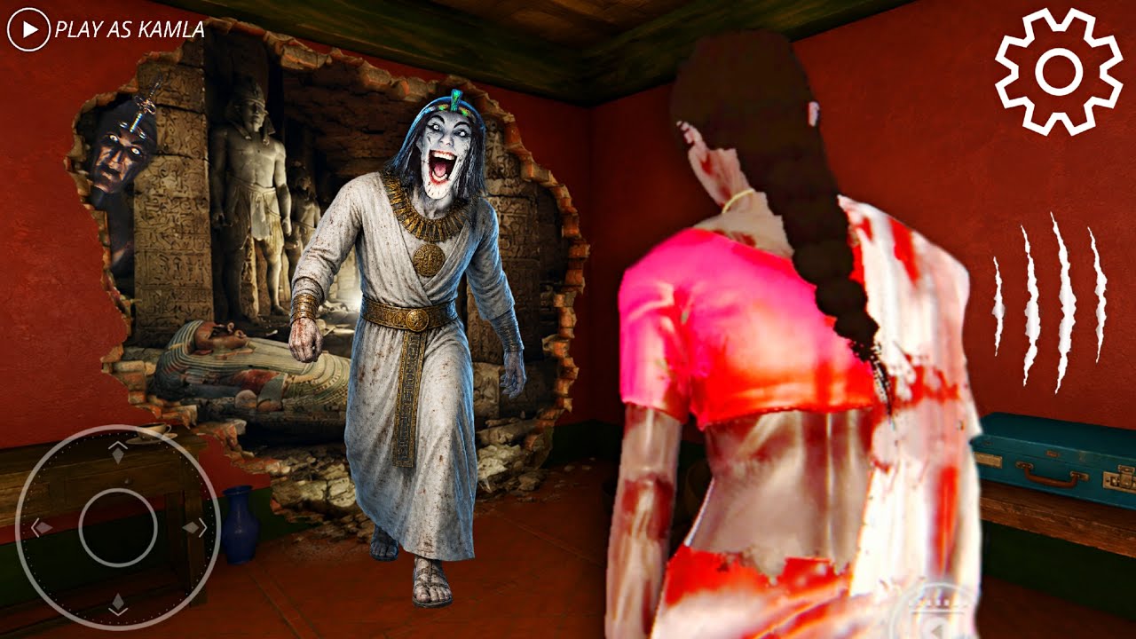 PLAYING AS KAMLA IN AMENTI HORROR GAME || KAMLA VS SCARY EGYPTIAN MUMMIES