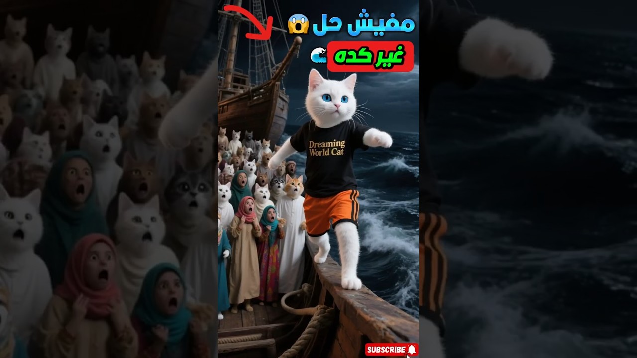 الفيضان كان هيغرق القرية 😱 بس القط سنفور عمل حاجة محدش كان يتخيلها! 🚢🌊