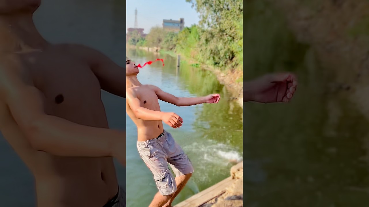 الواد وقع فى البحر وجاب دم😱😱