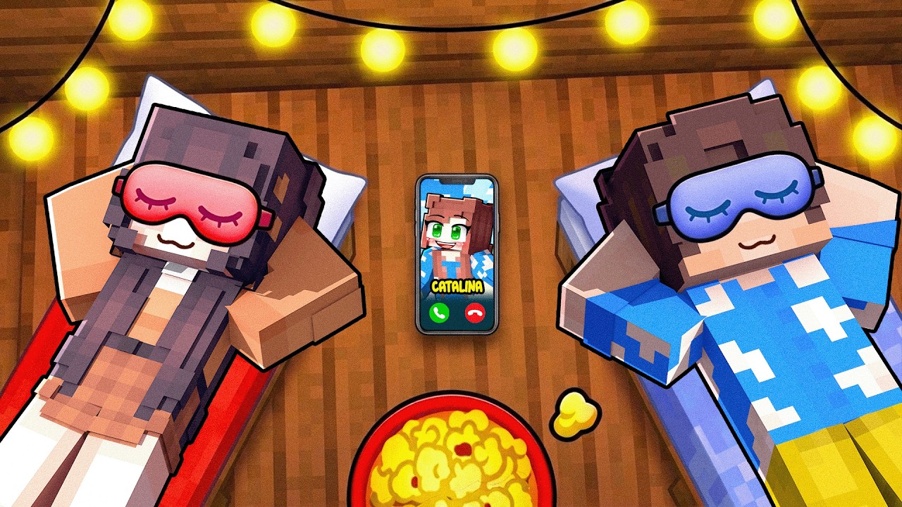 YABANCI KIZIN EVİNDE YATIYA KALDIM - Minecraft