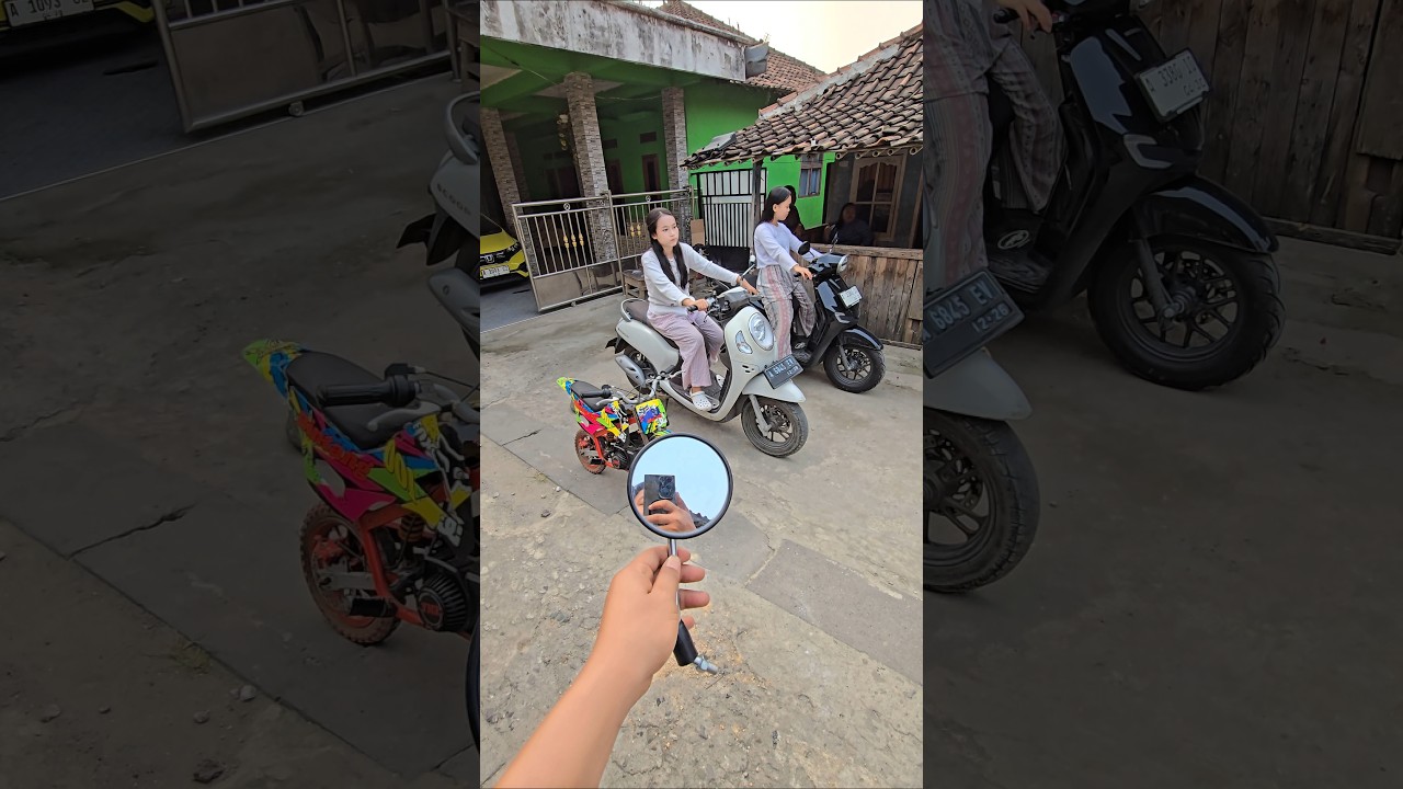 pasang kaca spion bulet domotor klx #trendingshorts