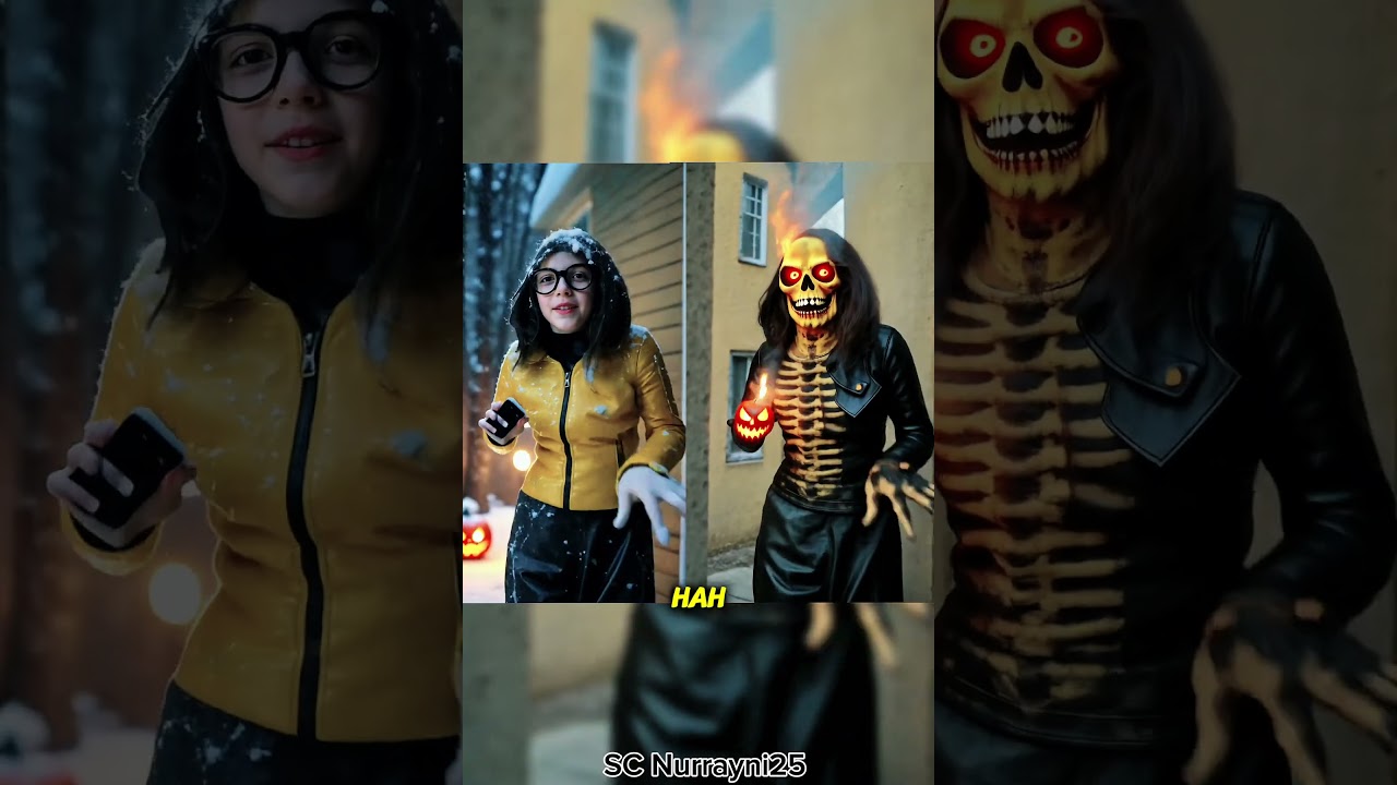 Nur Ketemu Hantu 👻 |SC Nurrayni25 #lucu #komedi #comedy #funny #ngakak #animasulucu #upinipin