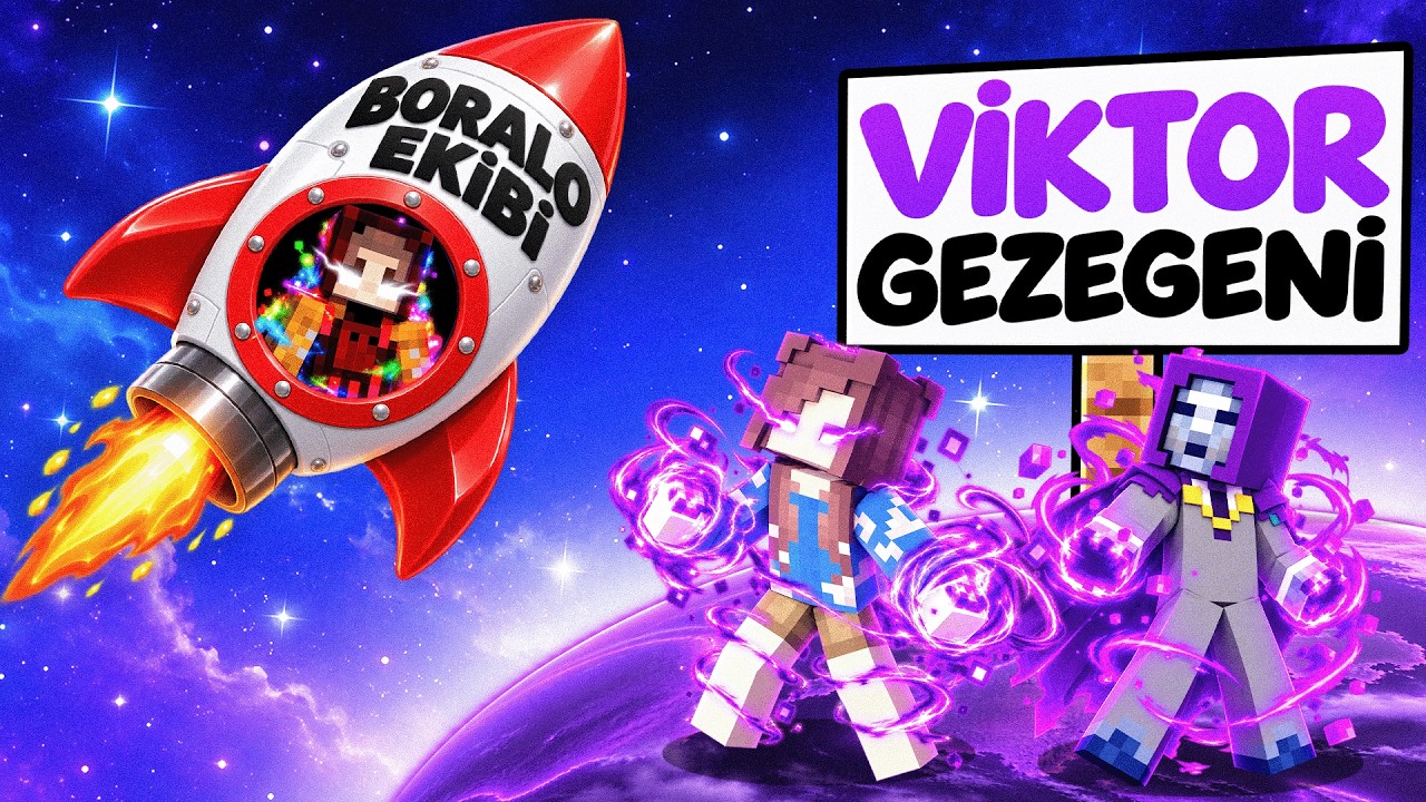 Minecraft'ta VİKTOR EFSANESİNİN GEZEGENİNE GİTTİM ?!
