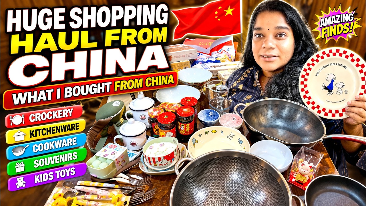 What I Bought From China - China Shopping Haul (Cookware and Crockery)