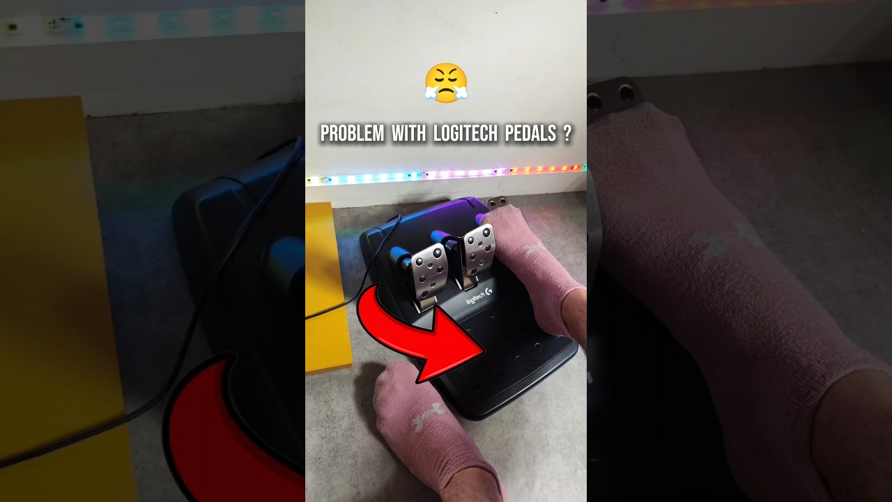Problem with Logitech pedals ?😤 #logitechg29 #steeringwheel #simracing #g29 #gaming #gt7 #ps5 #xbox